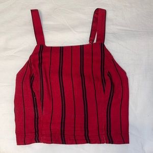 Red & Black Fitted Tank